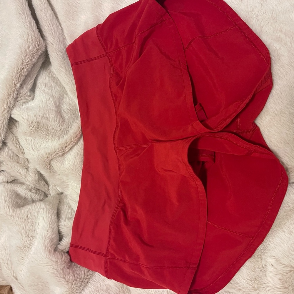Lululemon red shorts size 4